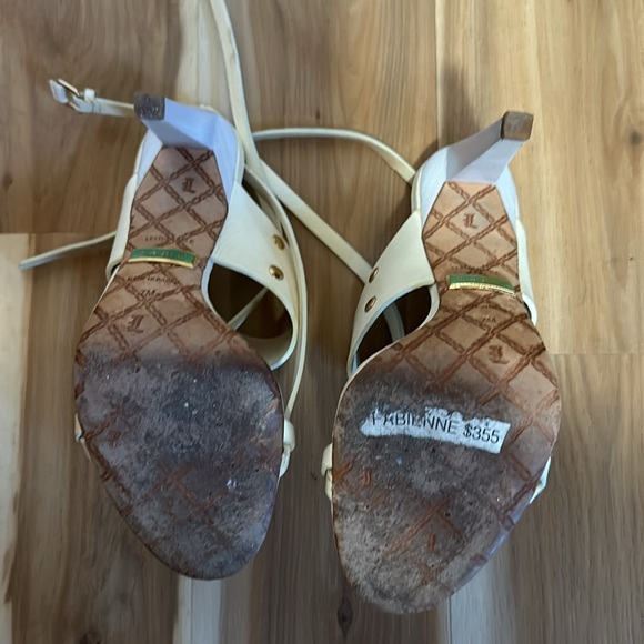 L.A.M.B. Strappy leather heels. - Picture 3 of 6